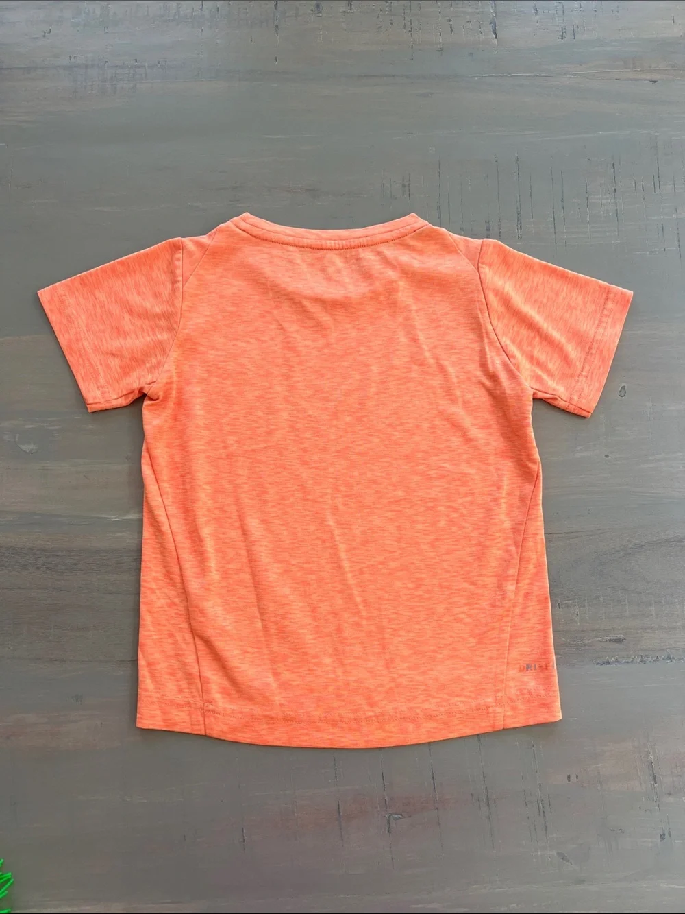 4T Nike Kids Orange Short Sleeve Tee with Swoosh. Dri-Fit. **STAINS**